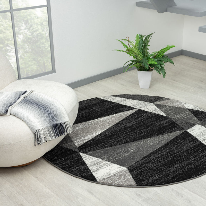 Praise Sublime Grey Round Rug