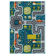 KidsVillage Street Blue Rug
