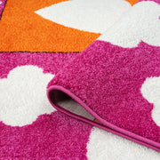 KidsVillage Moon Pink Orange Rug
