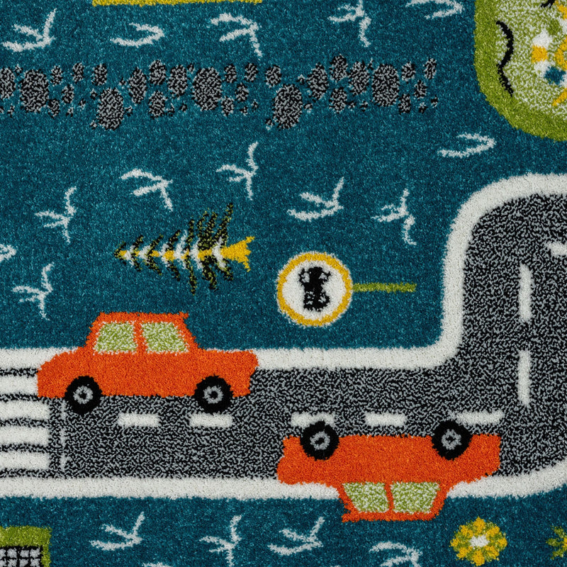 KidsVillage Street Blue Rug