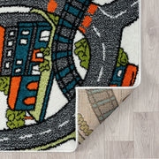 KidsVillage Road Cream Rug