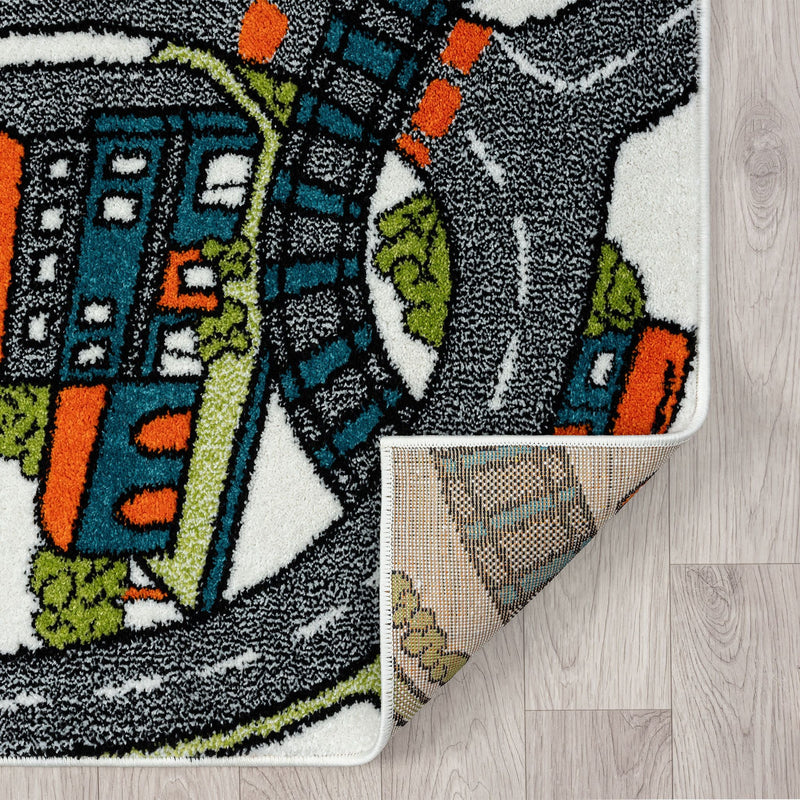 KidsVillage Road Cream Rug
