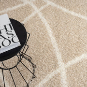 Deluxe Fawn Shaggy Rug