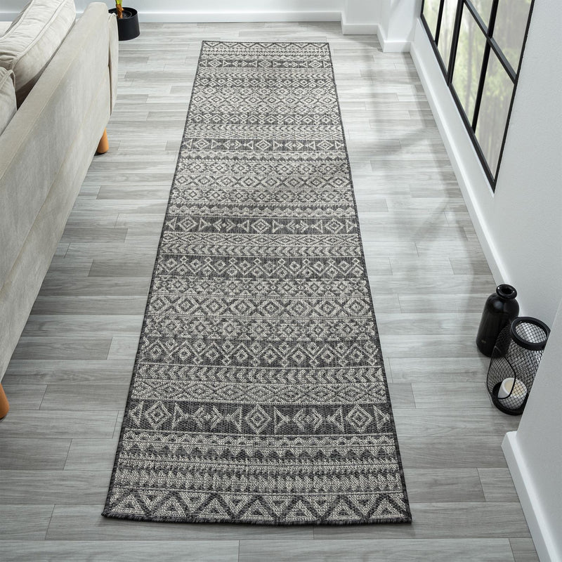Outward Charcoal Runner Rug