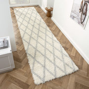 Deluxe Sand Shaggy Runner Rug