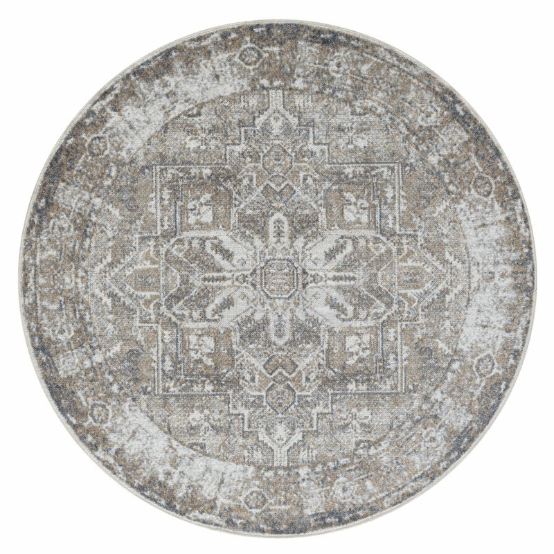 Easy Naive Earth Round Rug