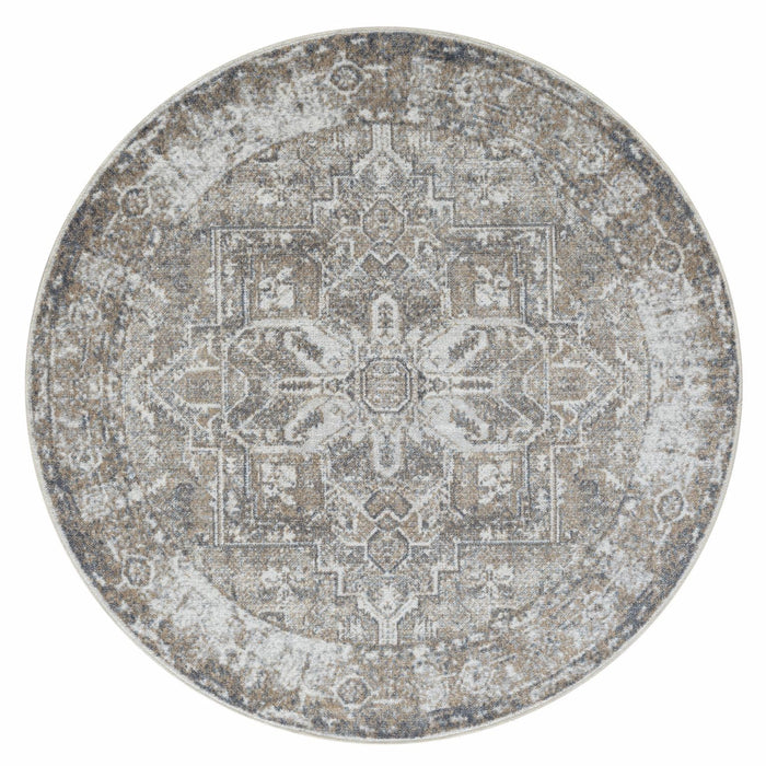 Easy Naive Earth Round Rug