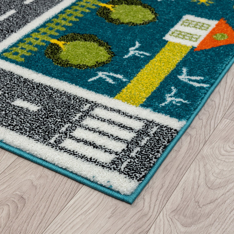 KidsVillage Street Blue Rug