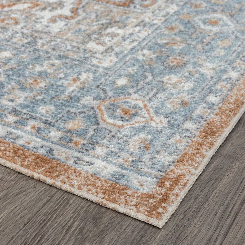 Easy Smooth Indigo Runner Rug