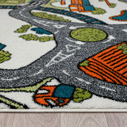 KidsVillage Road Cream Rug