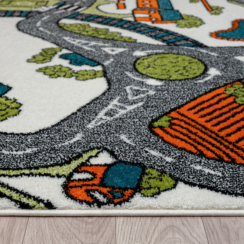 KidsVillage Road Cream Rug