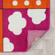 KidsVillage Moon Pink Orange Rug