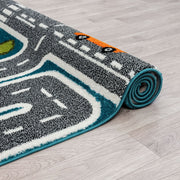 KidsVillage Street Blue Rug