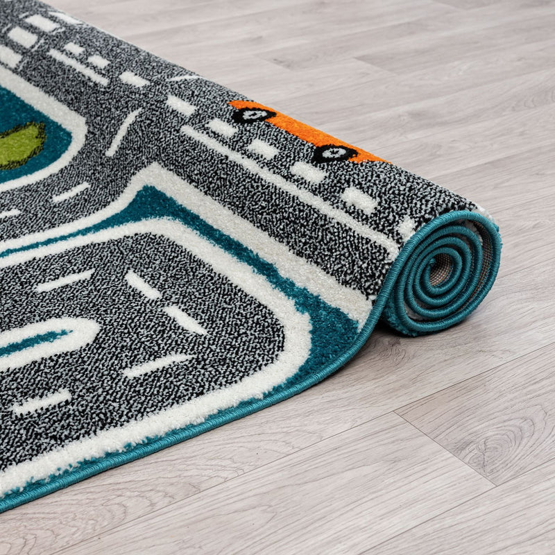 KidsVillage Street Blue Rug
