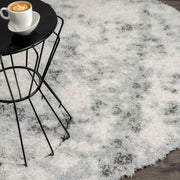 Deluxe Ash Shaggy Round Rug