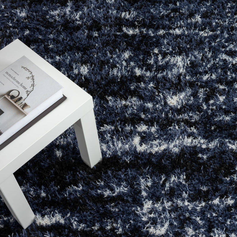Deluxe Lavage Blue Shaggy Rug