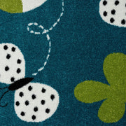 KidsVillage Giraffe Blue Rug