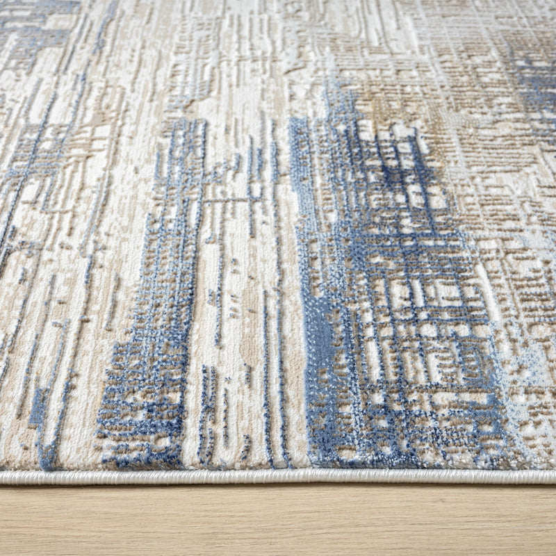Legend Crock Stone Blue Runner Rug