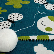 KidsVillage Giraffe Blue Rug