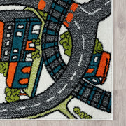 KidsVillage Road Cream Rug