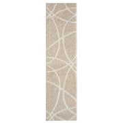 Deluxe Fawn Shaggy Runner Rug