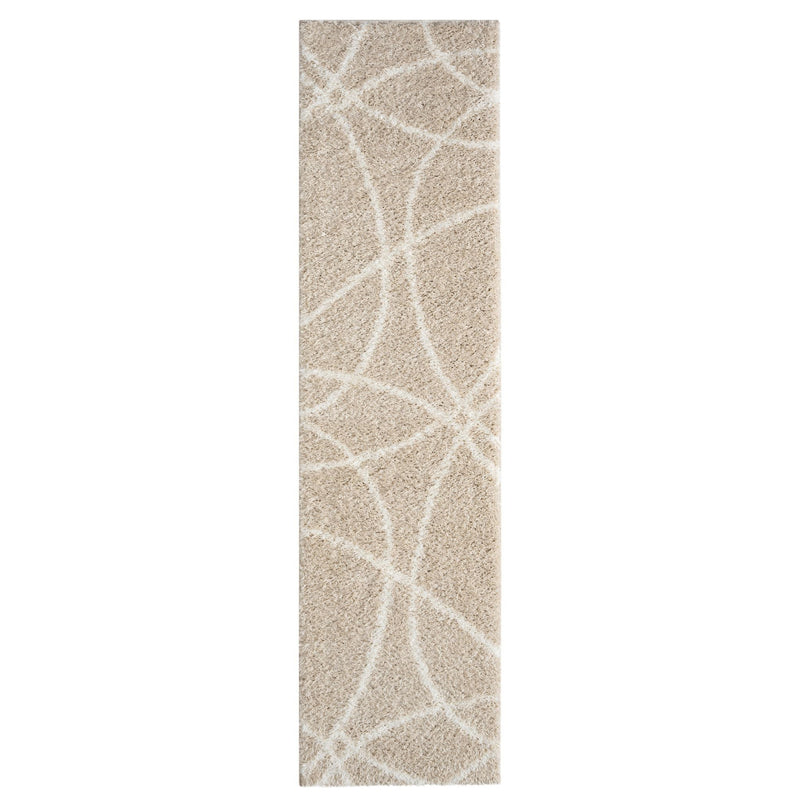 Deluxe Fawn Shaggy Runner Rug
