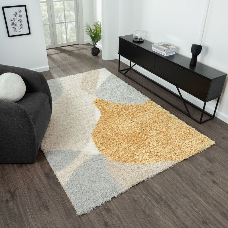 Deluxe Gold Shaggy Rug