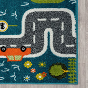 KidsVillage Street Blue Rug