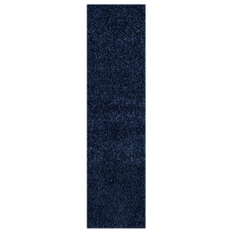 Pilose Navy Rug Runner Rug