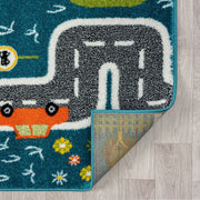 KidsVillage Street Blue Rug