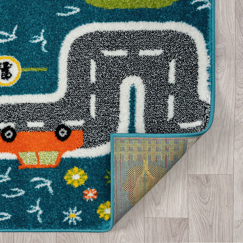 KidsVillage Street Blue Rug