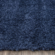 Pilose Navy Rug Runner Rug