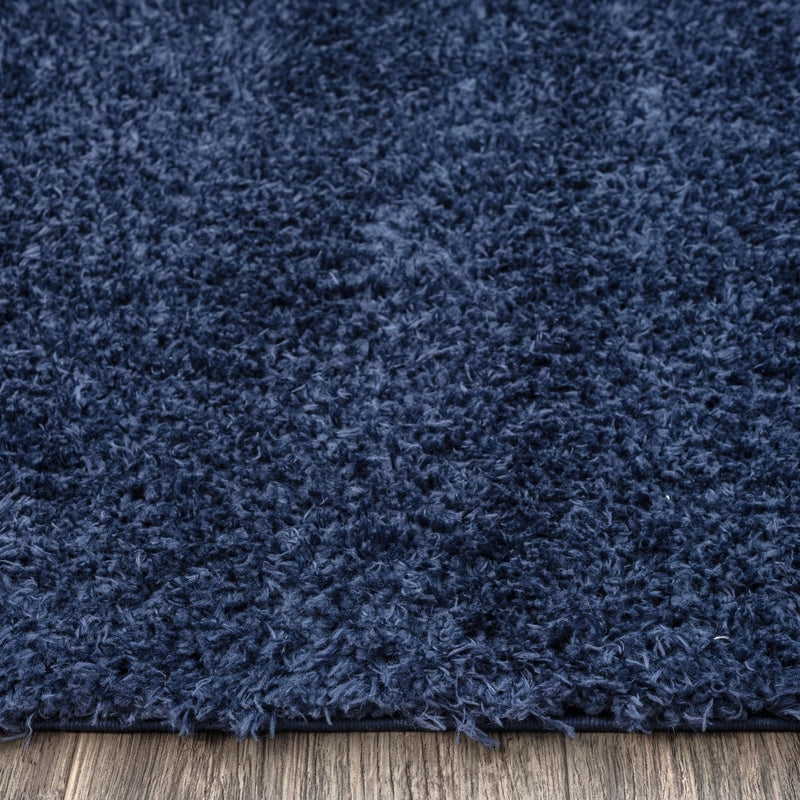 Pilose Navy Rug Runner Rug