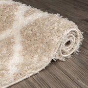 Deluxe Fawn Shaggy Rug