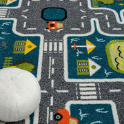 KidsVillage Street Blue Rug