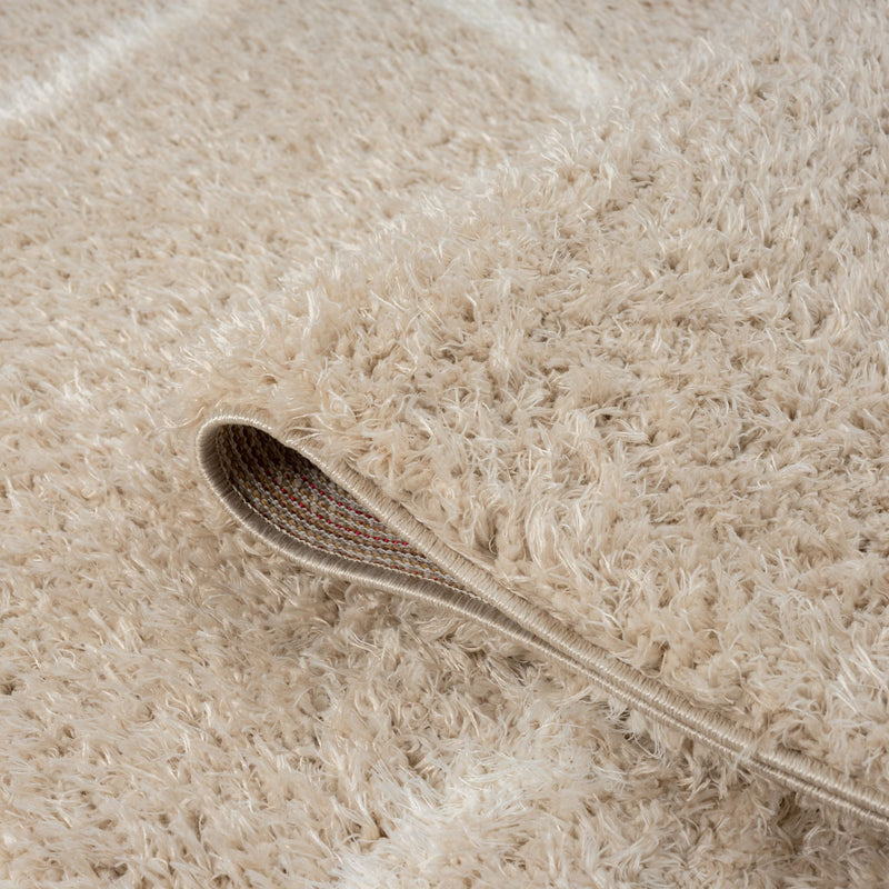 Deluxe Fawn Shaggy Runner Rug