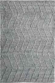 Zig Zag Spotted Grey Rug